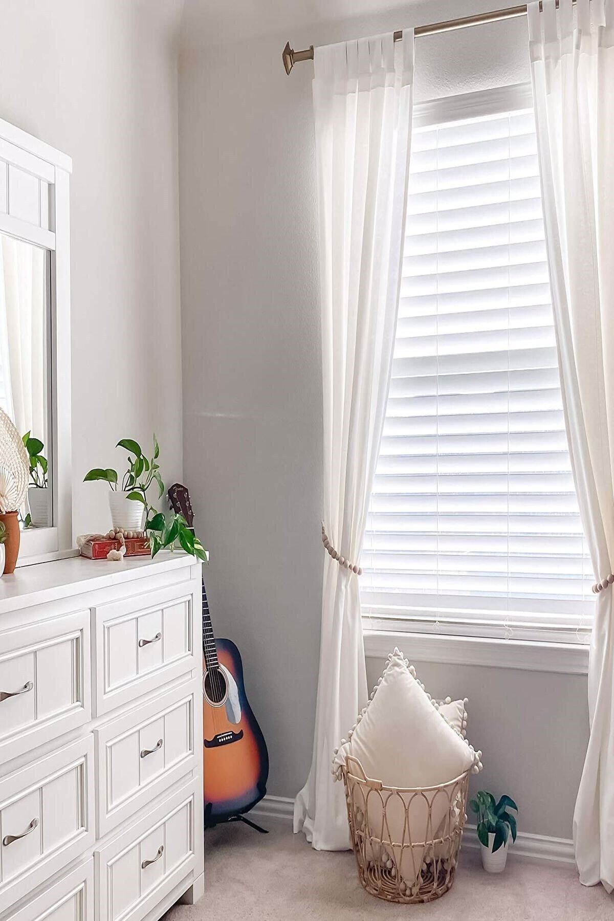 Emtory Home 2 Adet Dekoratif Ahşap Boncuklu Perde Süsü Askısı fotoğrafı 4 (önizleme)