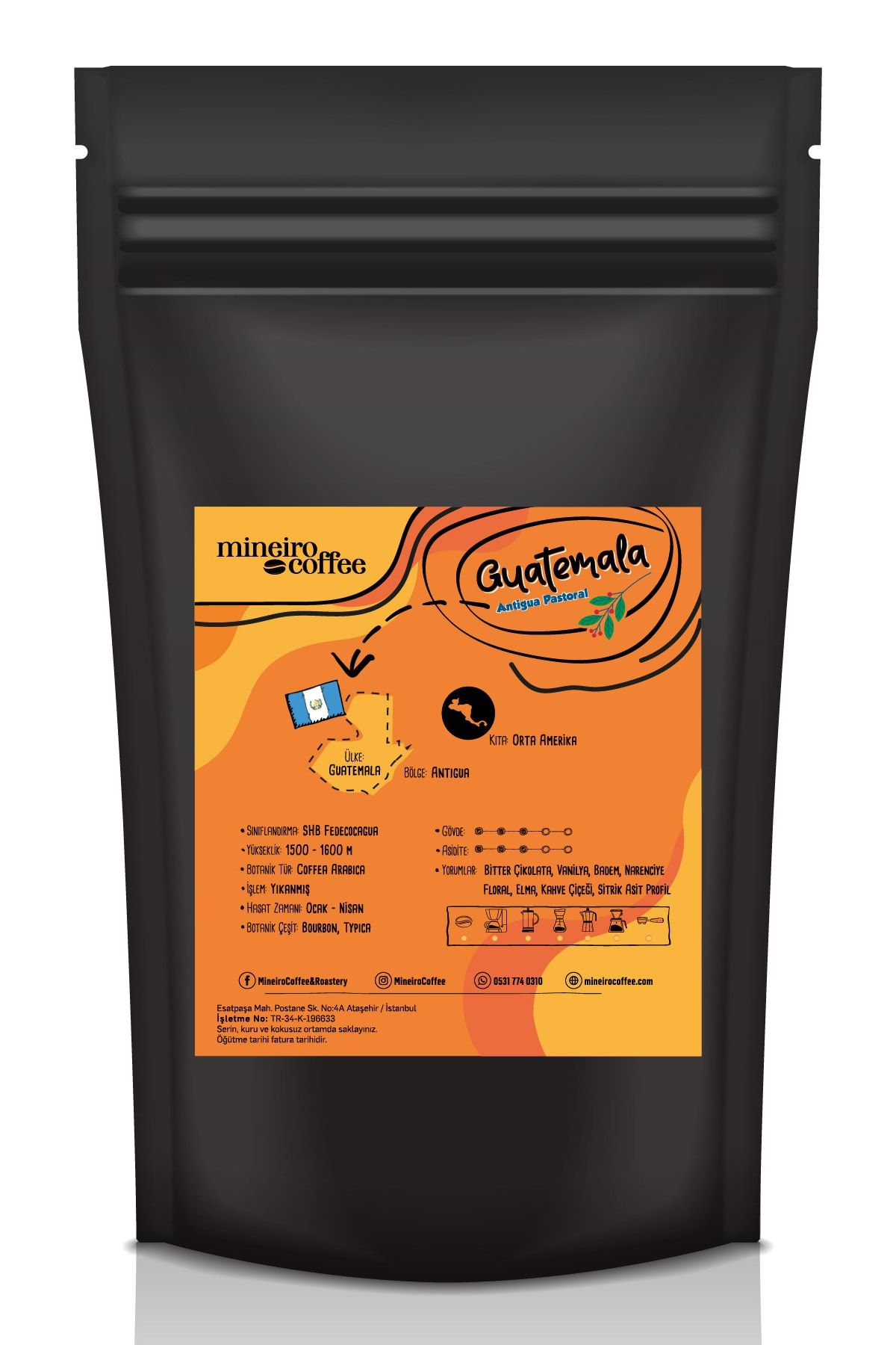 Mineiro Coffee Guatemala Antigua 1 Kg. Kahve VB7752