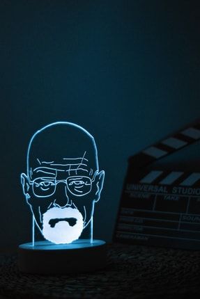 Walter White , Breaking Bad - 3 Boyutlu Dekoratif Gece Lambası 3d 3020