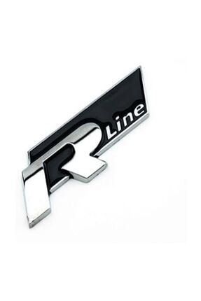 Volkswagen R Line Ön Panjur Logosu Siyah Metal Arması rlinesiyahönpanjur