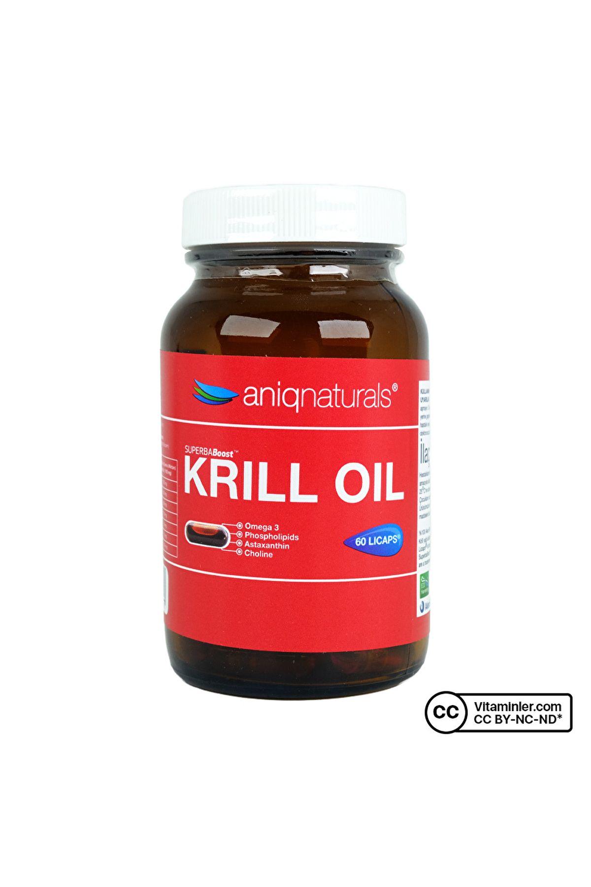 Aniqnaturals Superba Krill Oil, стеклянная бутылка, 60 капсул, 14534