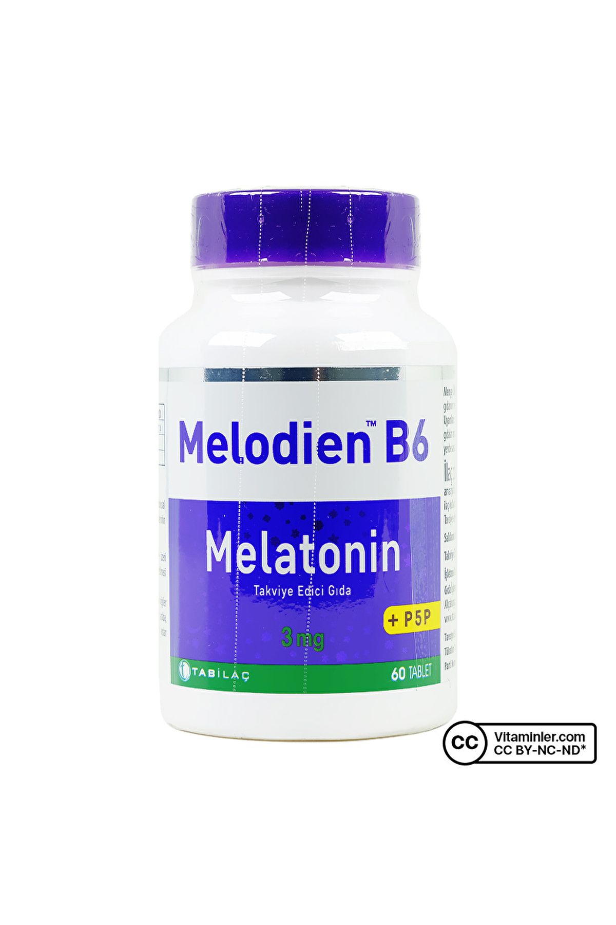 TAB İlaç Sanayi A.Ş Tab Pharmaceuticals Melodien B6 3 мг 60 таблеток TAB001666