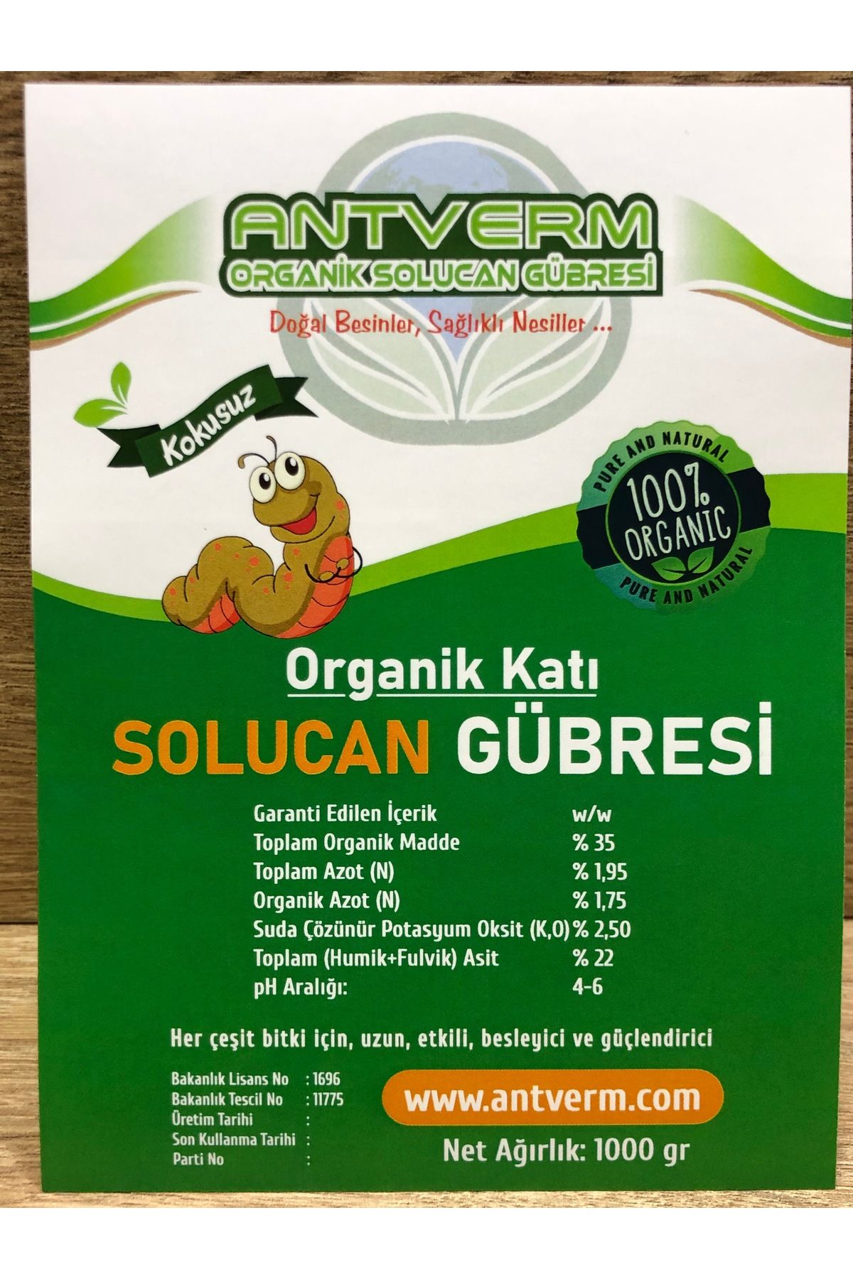 1 KG Organik Gübre Gece Sefası Melisa İçin Gübre