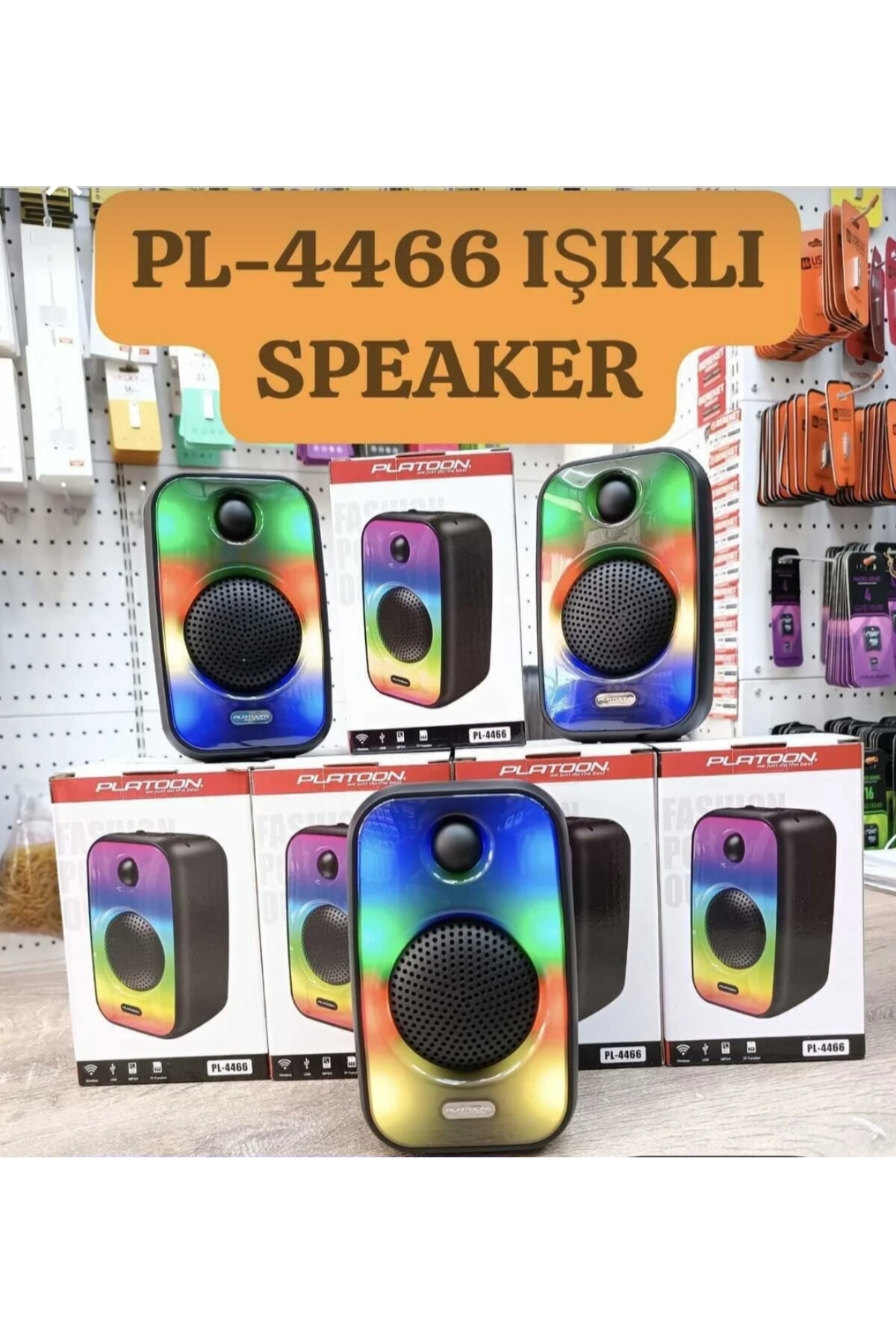 PL-4466 IŞIKLI BLUETOOTH HOPARLÖR