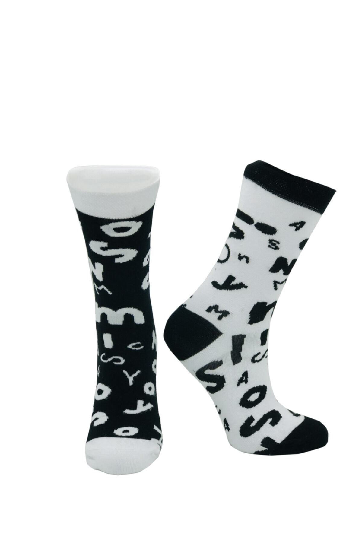 Women's Black Custom Design Socks