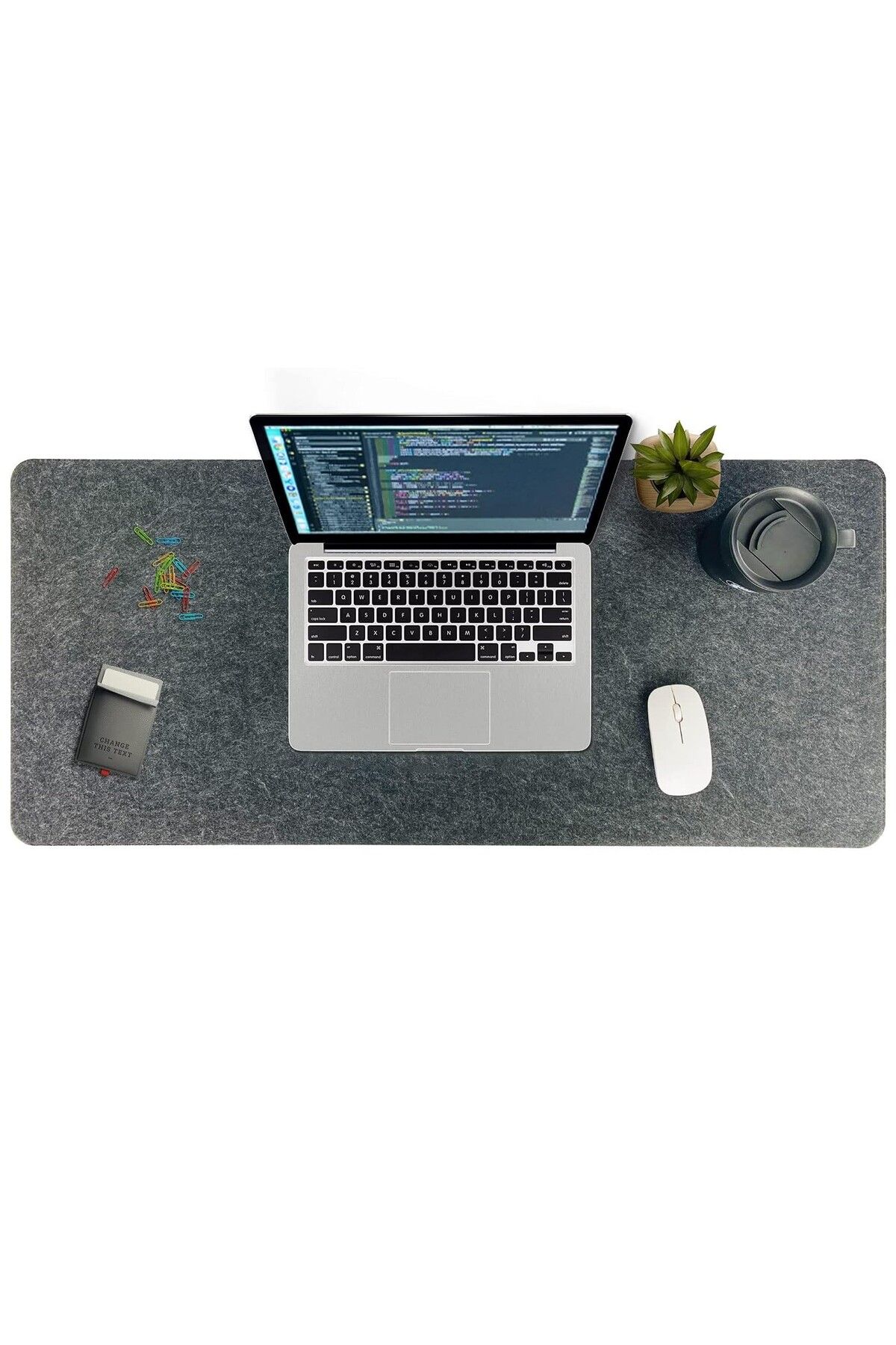 Next Craft-Study Desk Organizer Felt Computer Mouse Pad Table Top Organizer Mat 90x44 cm 3