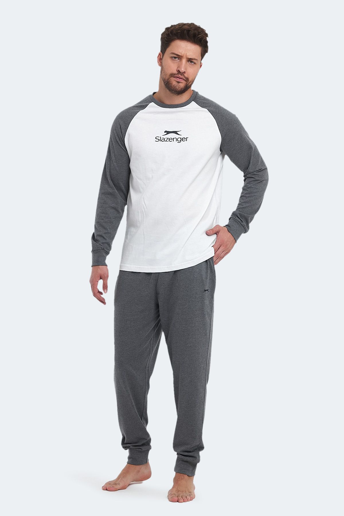 Slazenger PASCUAL IN Мужская пижама белая ST23EE071