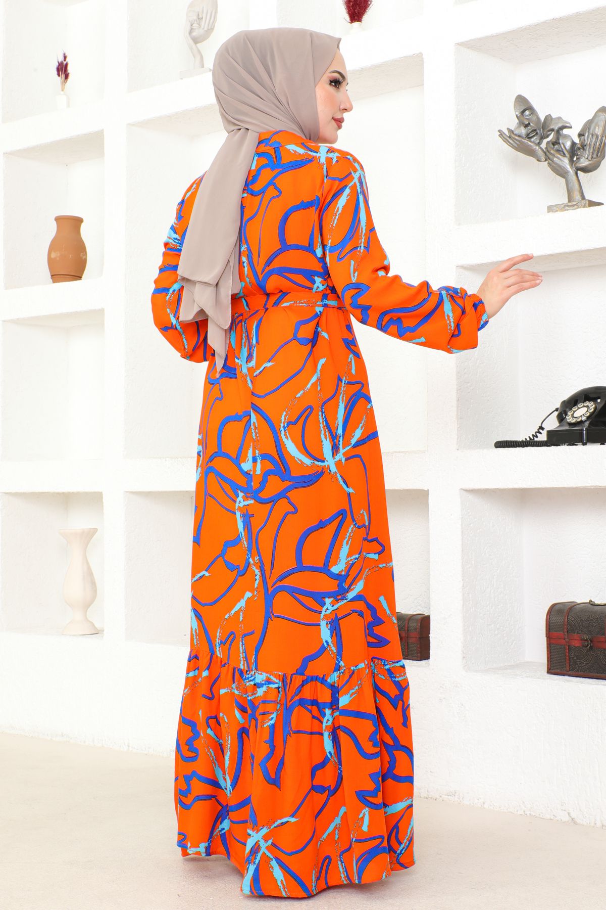 MSK Fashion-Trend Pattern Viscose Dress 4