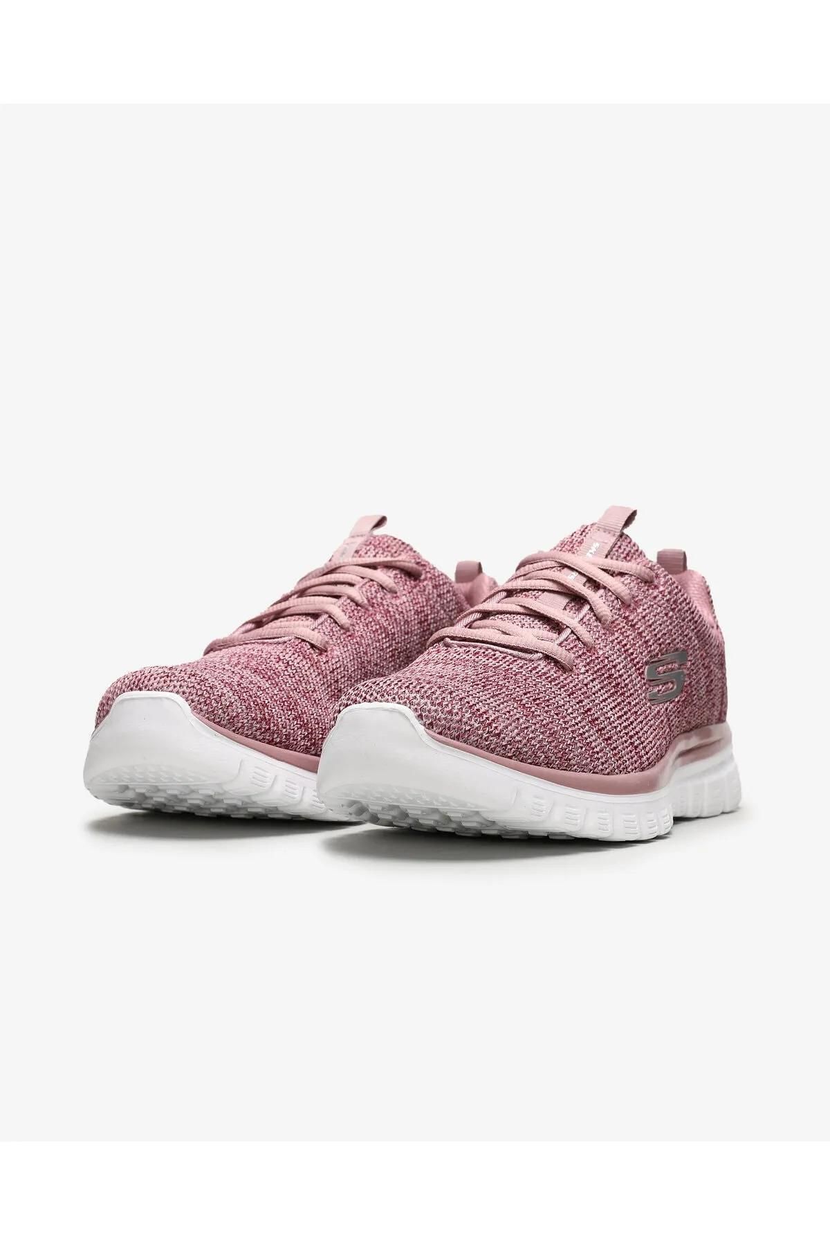 اسنیکر صورتی زنانه کفش های فوم با لطف ورزشی Skechers