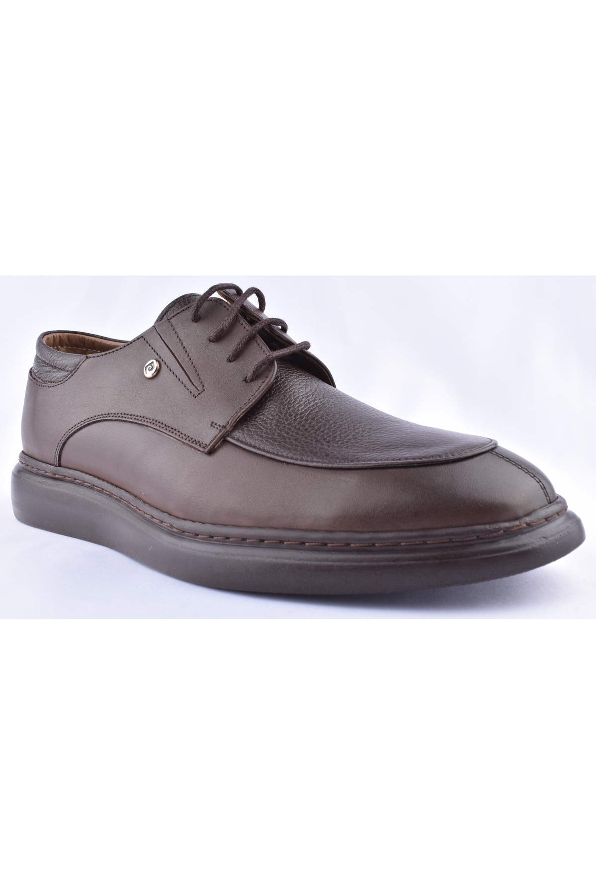 کفش کژوال پیر کاردین مردانه چرم اصل قهوه ای  راسته      Daily/روزانه | Pierre Cardin KML31452 - تصویر 2