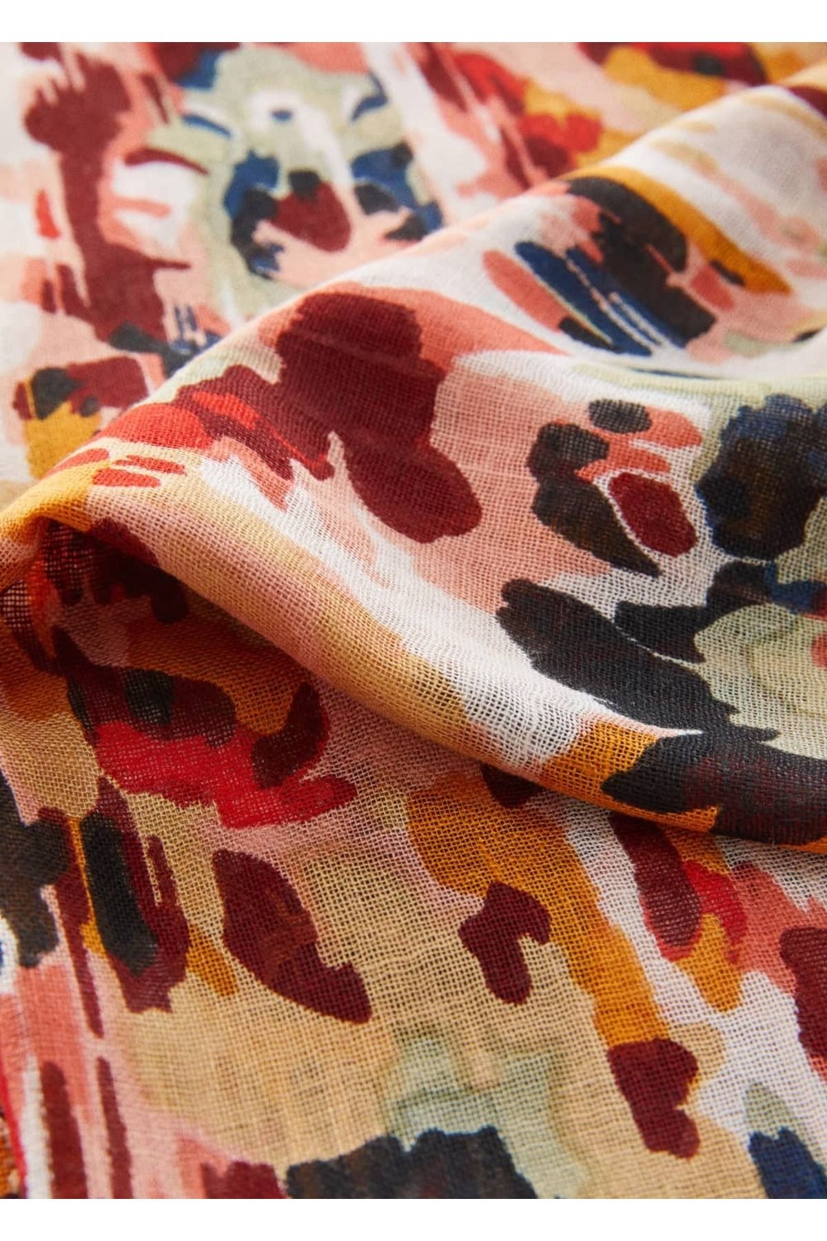 MANGO Шарф с рисунком Ikat 67097702