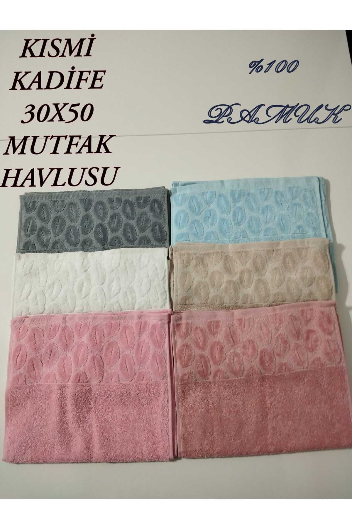 HMZ Yoncagül Hmz Textil Den Partea Velvet Bumbac 12 Buc. 30x50 Prosoape De Bucată Cadou, De Zilnic - One Size