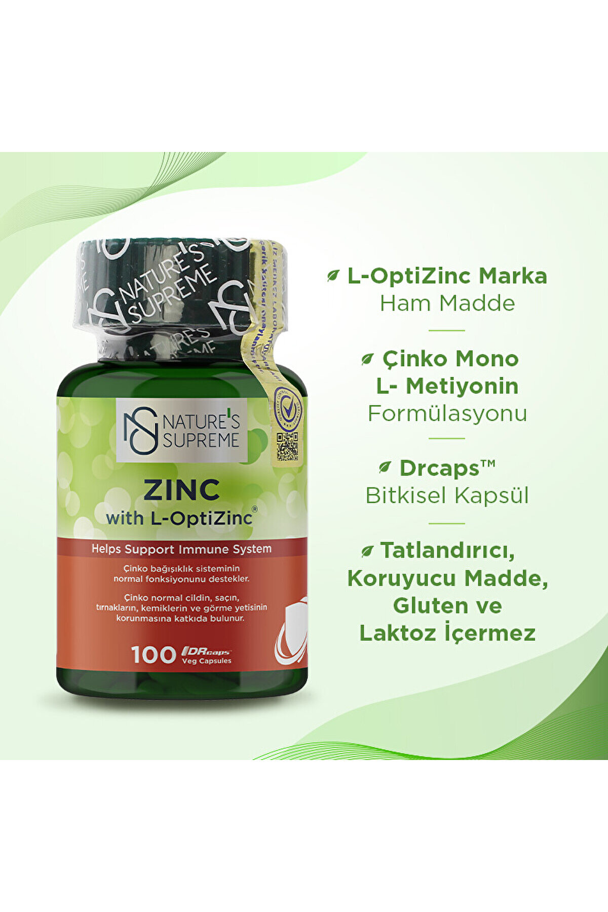 Supreme Zinc 15 Mg Food Supplement 100 Capsules Supreme Zinc 15 Mg Food Supplement 100 Capsules