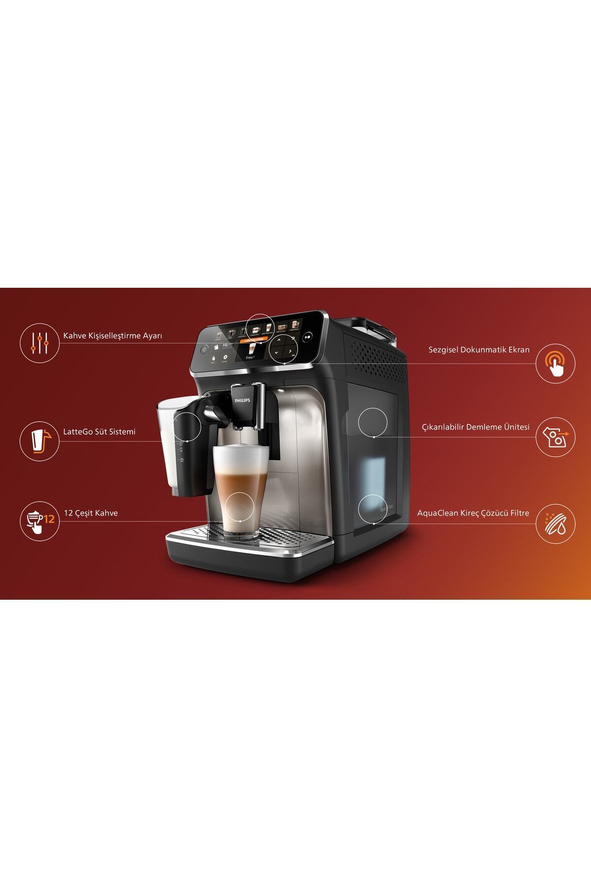 Espresso & Cappuccino Makinesi 5400 Serisi EP5447/90 Tam Otomatik Kahve Makinesi 7630seri 2