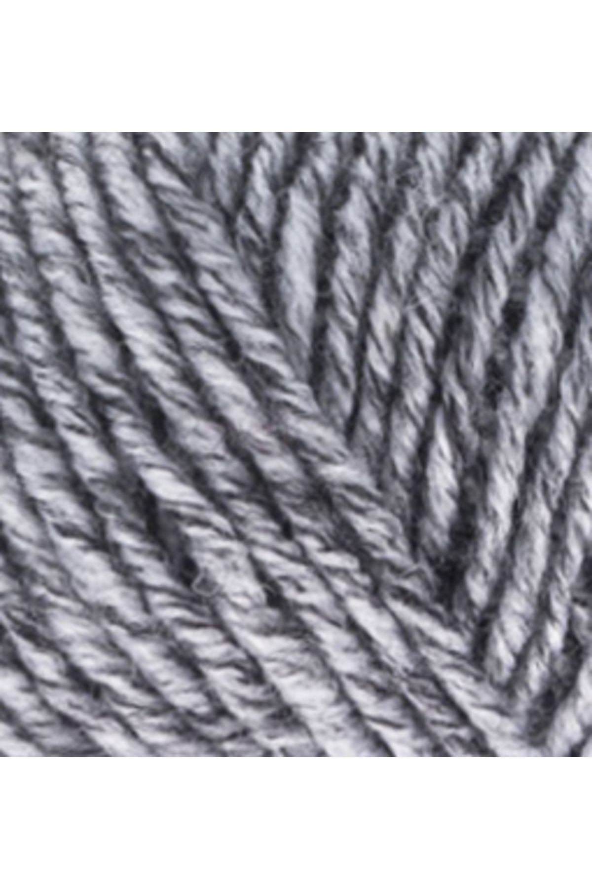Alize-Süperlana Midi 801 Jaspe Grey Μεσαίο Παχύ Μάλλινο Πλεκτό Σχοινί 2