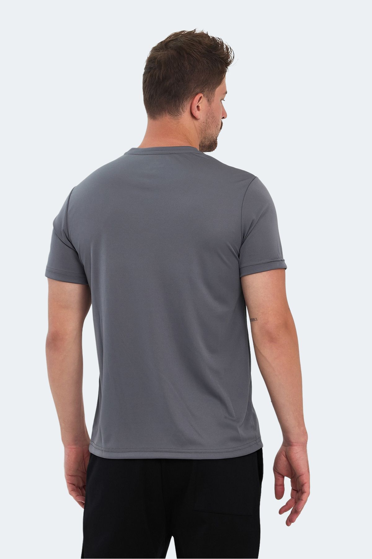 تی شرت مردانه NELS خاکستری تیره Slazenger