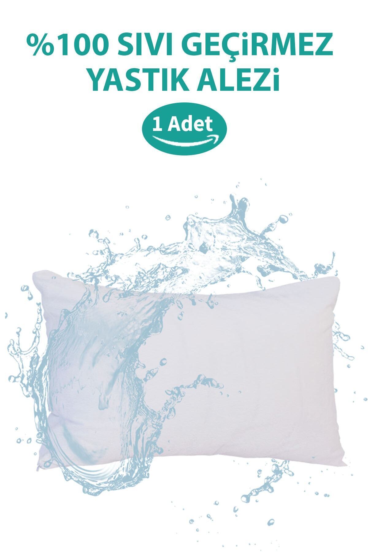 Waterproof Pillow Alezi Cotton Zipper Anti Sweat Pillow Protective Cover 1pc