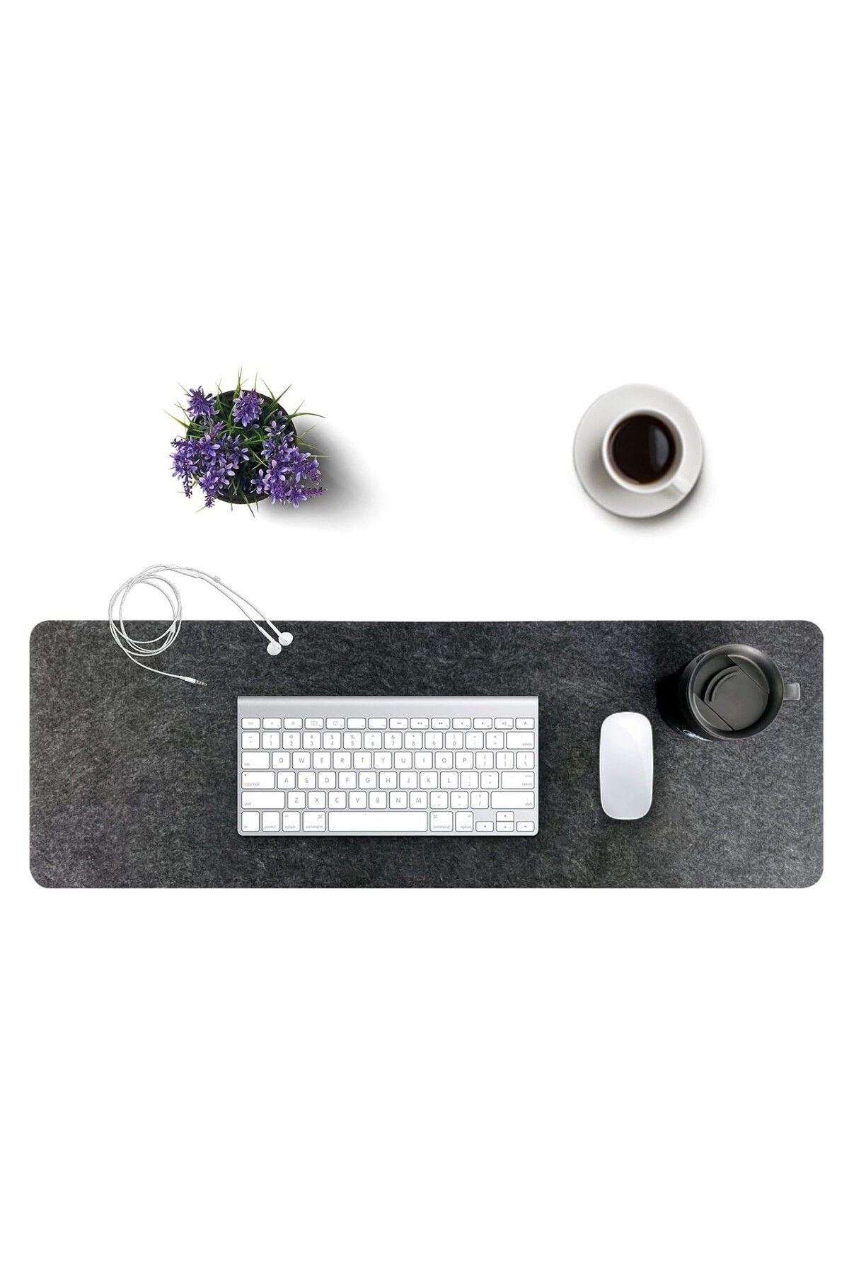 Next Craft-Study Desk Organizer Felt Computer Mouse Pad Table Top Organizer Mat 90x33 cm 5