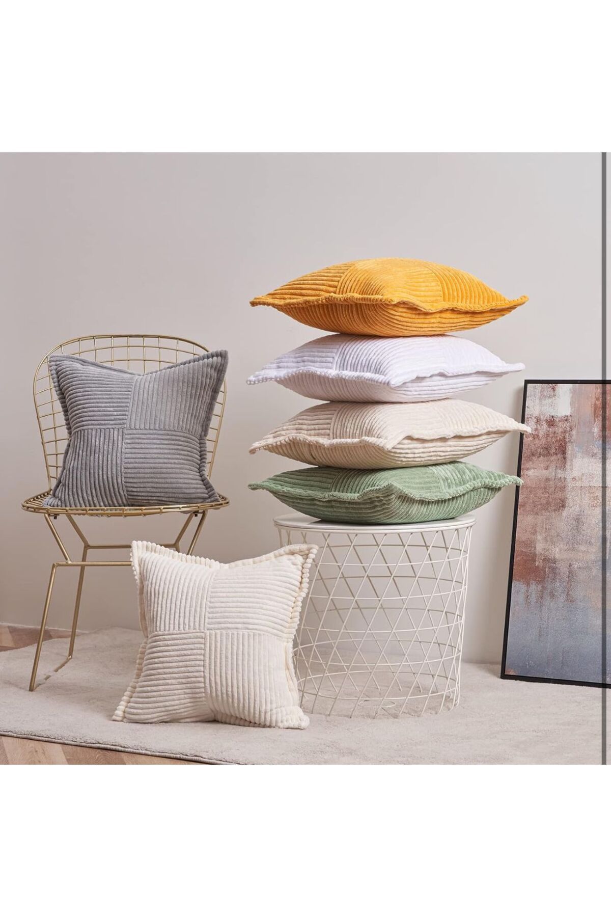 GOOD NİGHT-45x45 Model Legom Throw Pillow Cover - 2 Pieces 4
