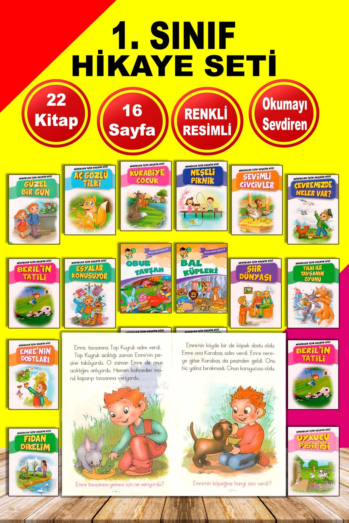 mucit dino 1. Sınıflar İçin İlk Okuma Hikaye Kitapları Seti 22 Kitap fotoğrafı 2 (önizleme)