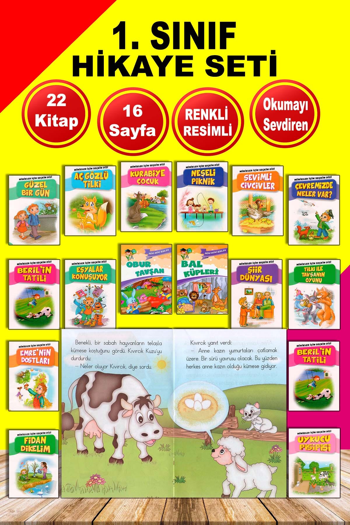 mucit dino 1. Sınıflar İçin İlk Okuma Hikaye Kitapları Seti 22 Kitap fotoğrafı 4 (önizleme)