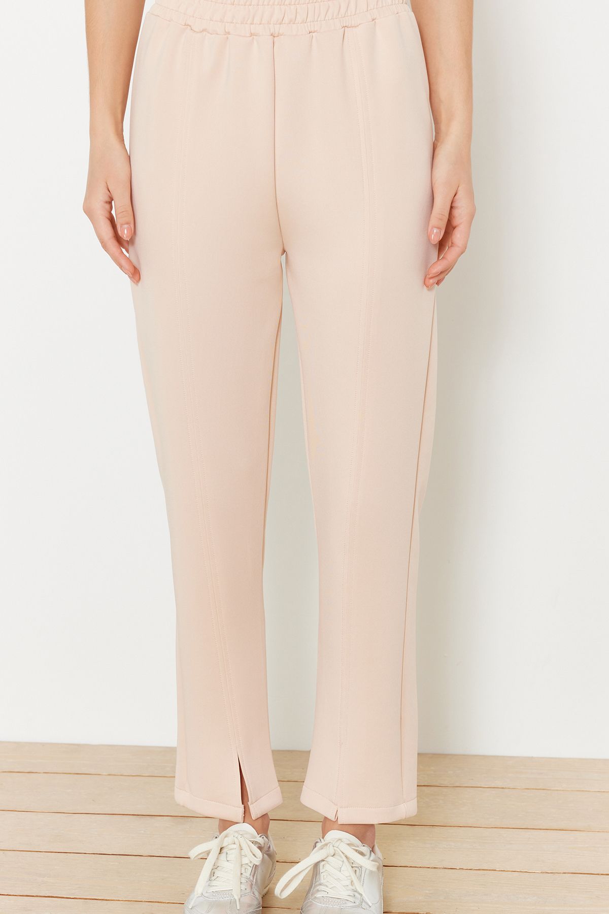 Trendyol Modest-Stone Diver/Scuba Tie Detailliertes Strickoberteil und -unterteil-Set TCTAW24EN00017 5