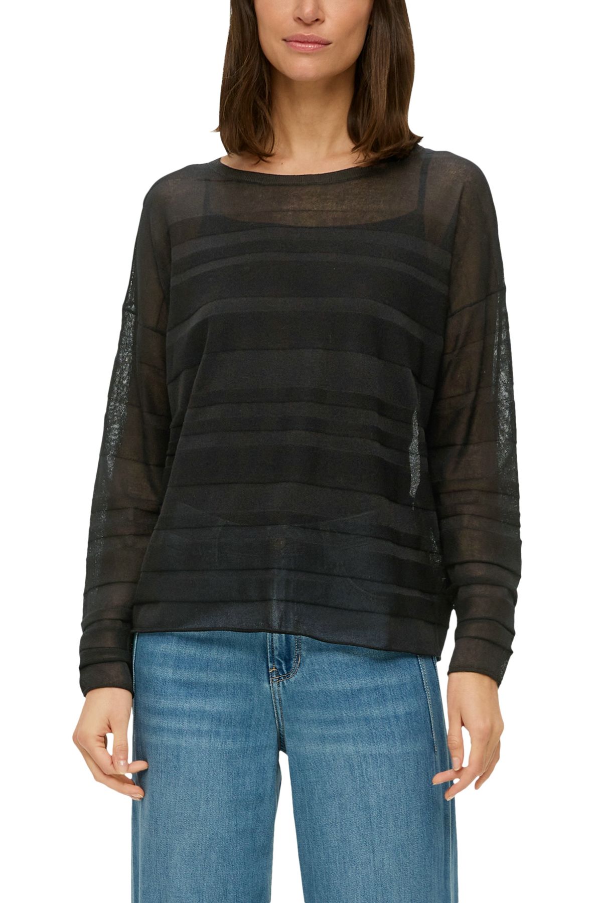 s.Oliver-Sweater with pattern structure 1