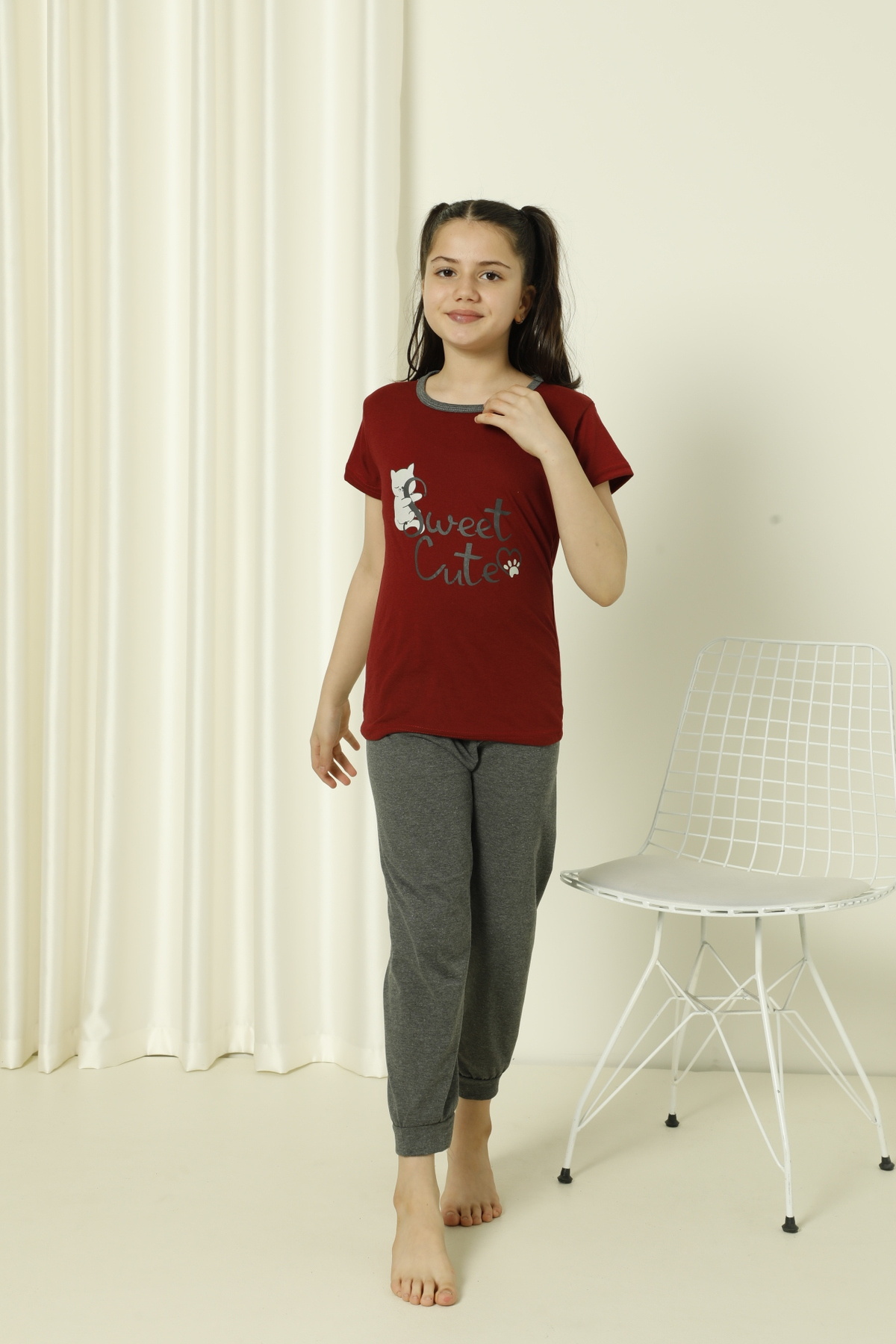 FAMES PİJAMA-Summer Children's Pajama Set 3