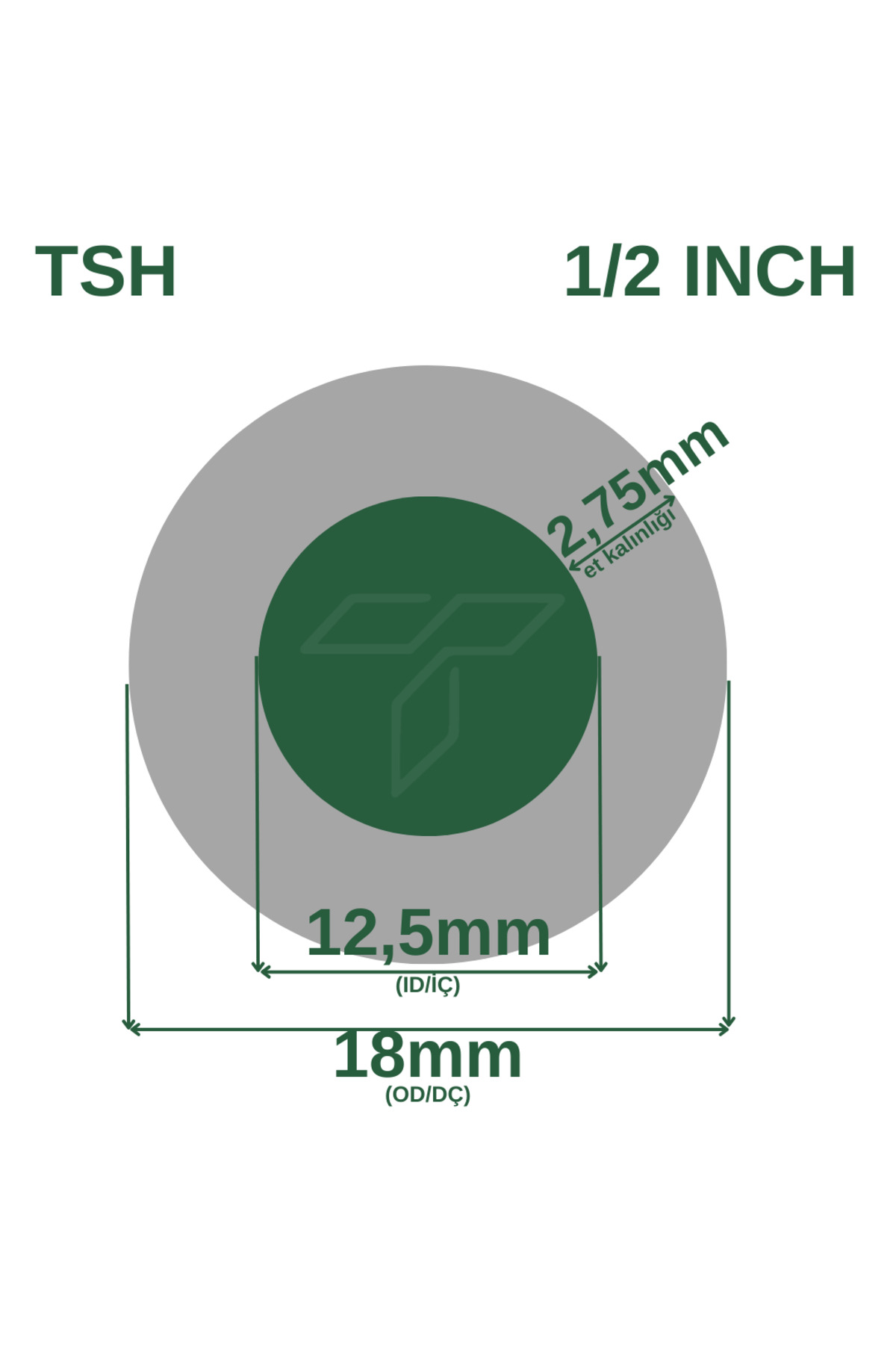 Turkuaz Su Hortumu 50 metre  (12.5 mm) 50 metre 8 kg 6