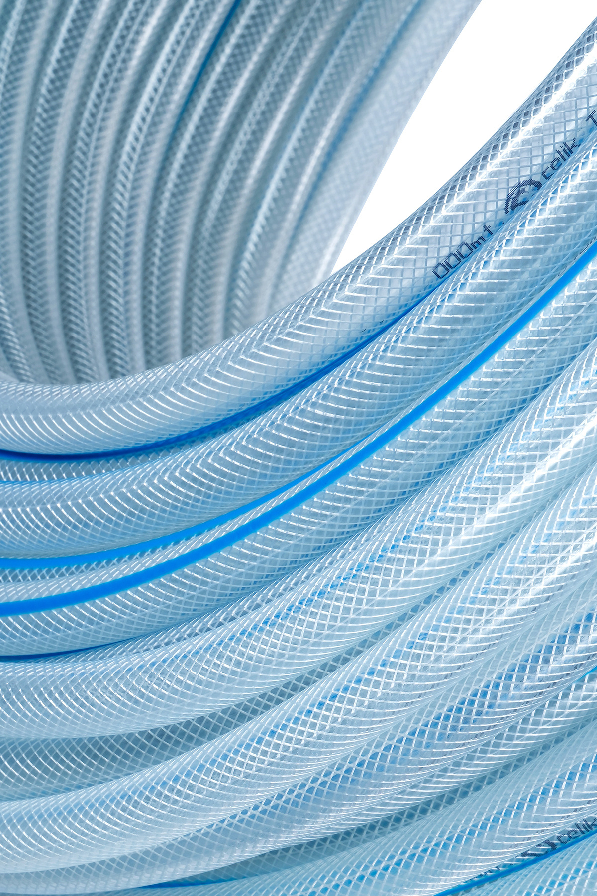 Süper Mavi PVC Şeffaf Örgülü 15 Metre  1/2 (12.5 mm) 15 metre 2,25 kg 4