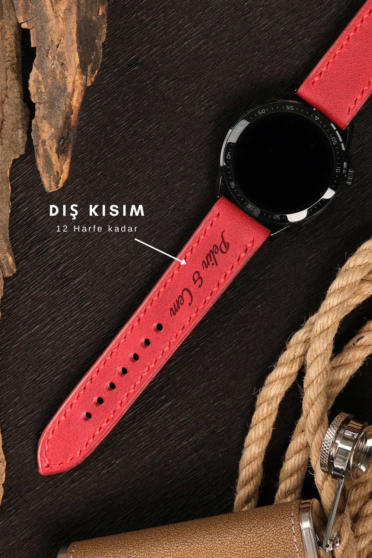 vagave-22MM Leather Cord For Fossil Omega Nacar Seiko Citizen Lacoste Armani Tissot Watch Strap 22 mm Handmade 4