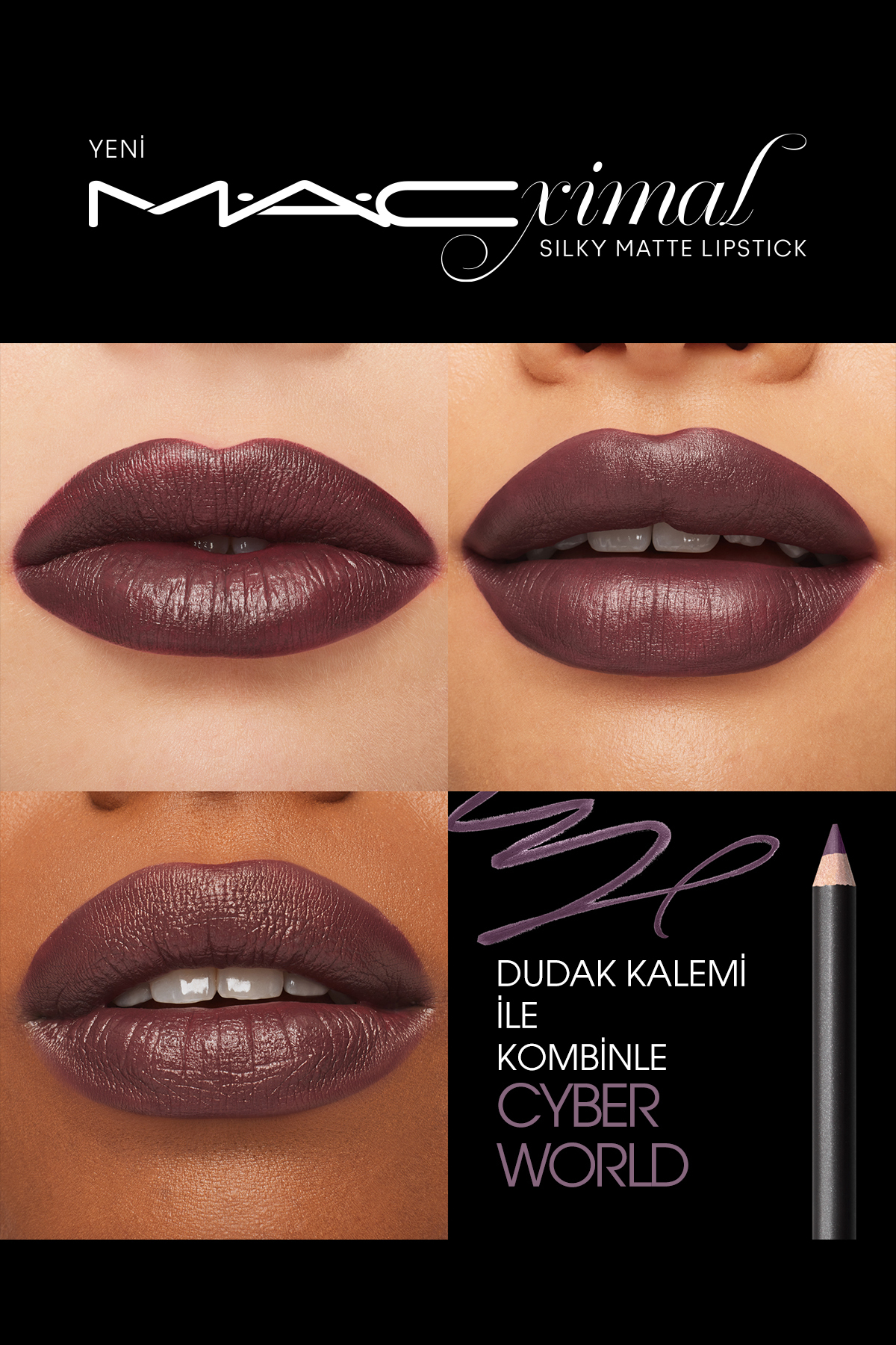 رژ لب  بنفش مکMac | KeyOn2371 اورجینال - تصویر 5