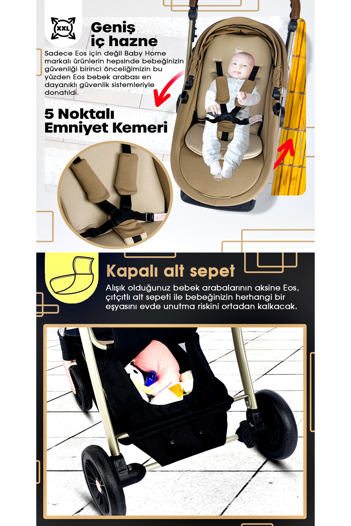 Baby Home 1012 Eos Travel Sistem Bebek Arabası fotoğrafı 4 (önizleme)