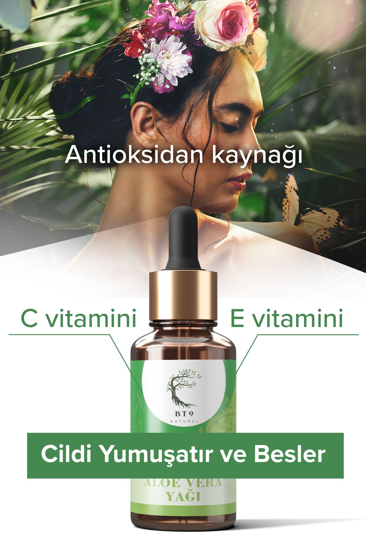 روغن آلوئه ورا 100% خالص و پرس سرد BT9 NATUREL