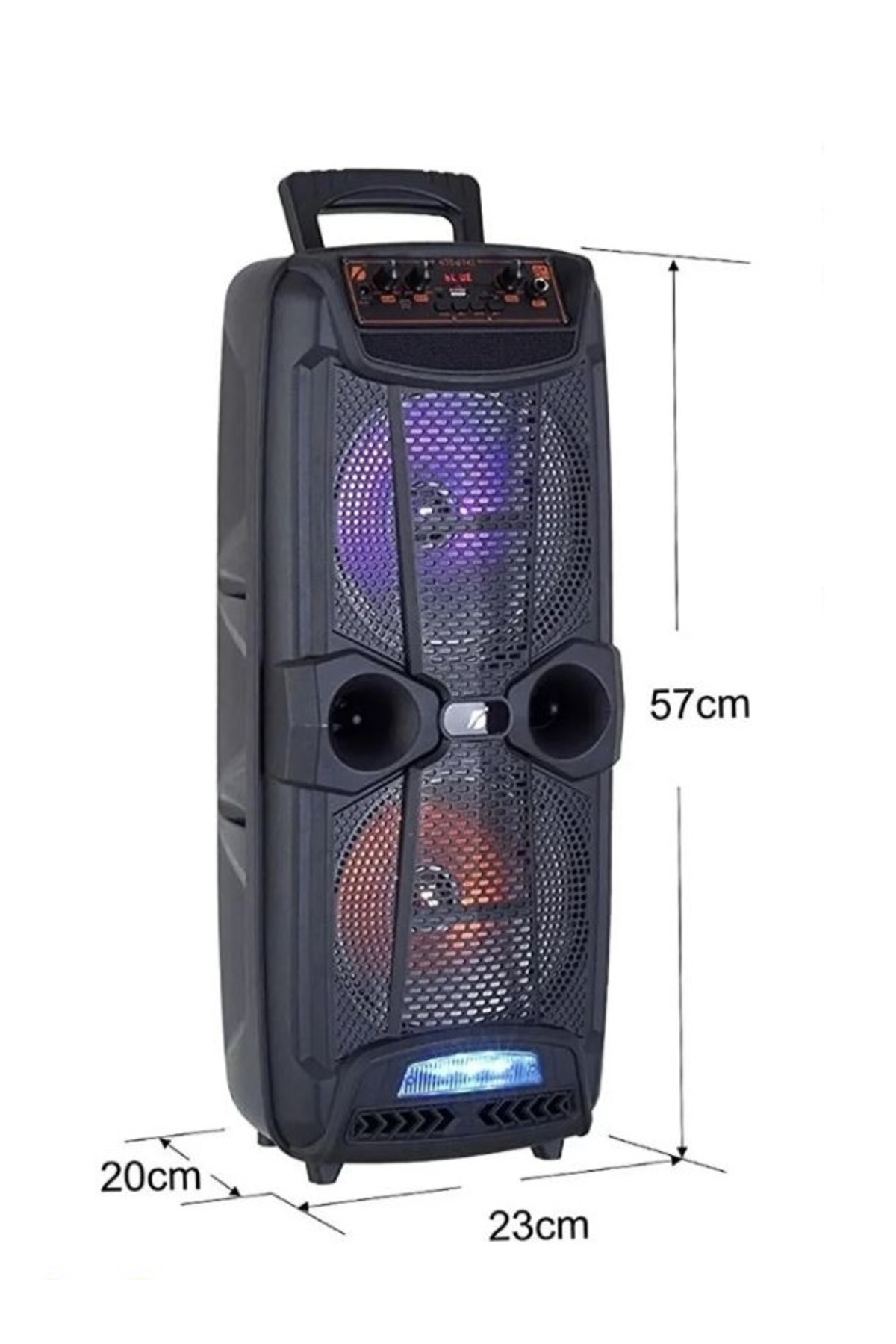 Resim damla elektronik KTS-1743 RGB/Karaoke/Usb/H.Kartı/FM/Bluetooth Hoparlör 35 Rms 