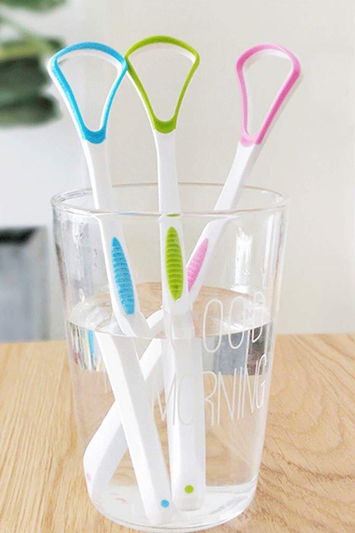 obrigado-Tongue Scraping Cleaner 1 Piece Plastic Anti-Odor Tongue Cleaning Apparatus Scraper Scraper 7