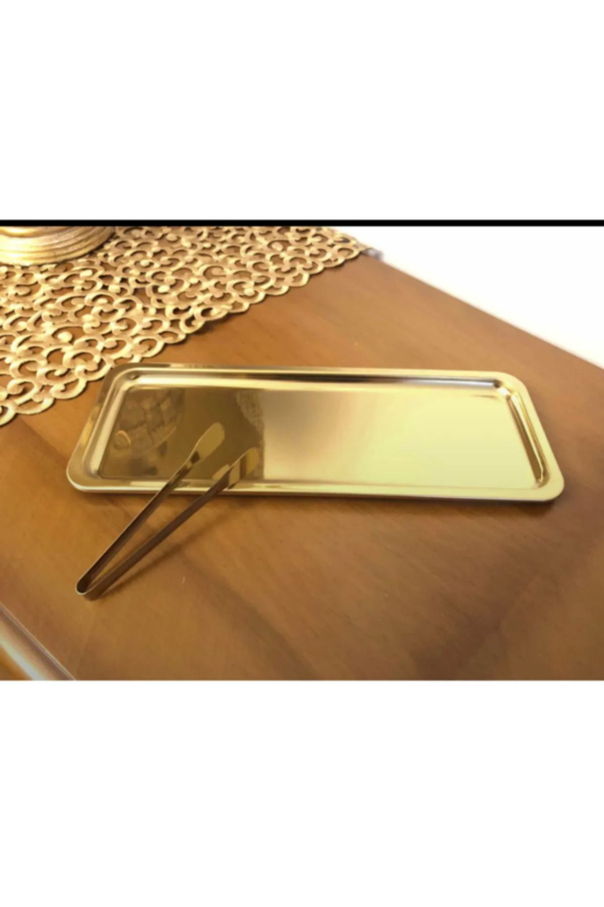 AHİR TİCARET-Rectangular Presentation Tray 13 Cm X 33 Cm 1 Piece 5