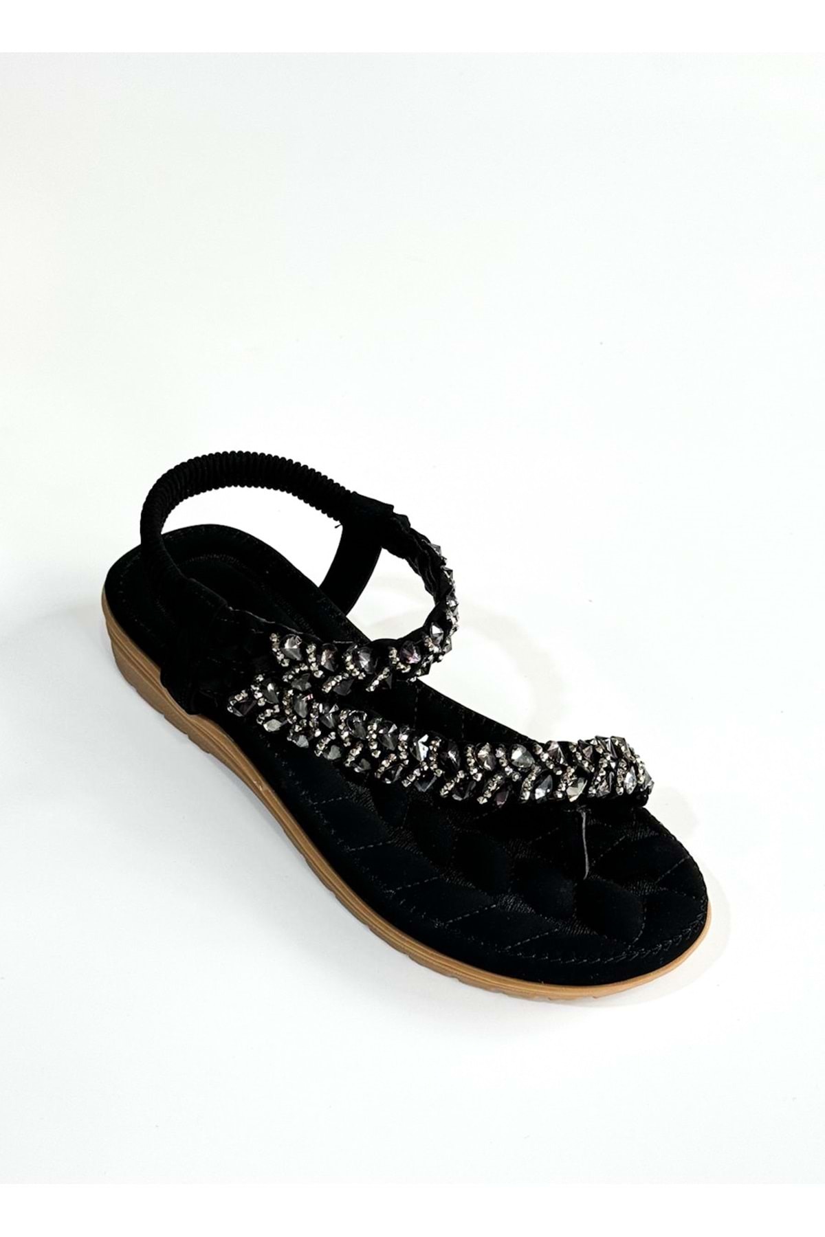 صندل زنانه مشکی Guja | BA04521 اورجینال - تصویر 2