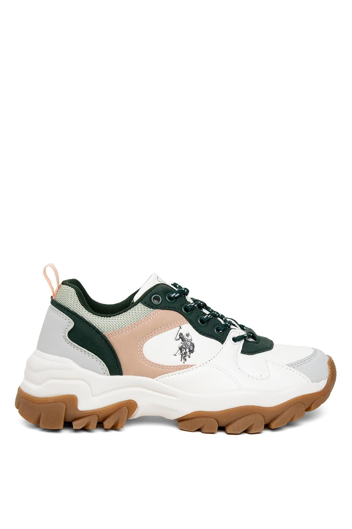 یو اس پولو کفش کتانی کلاسیک پولو مدل 101532672 ترکای سفید - سبز