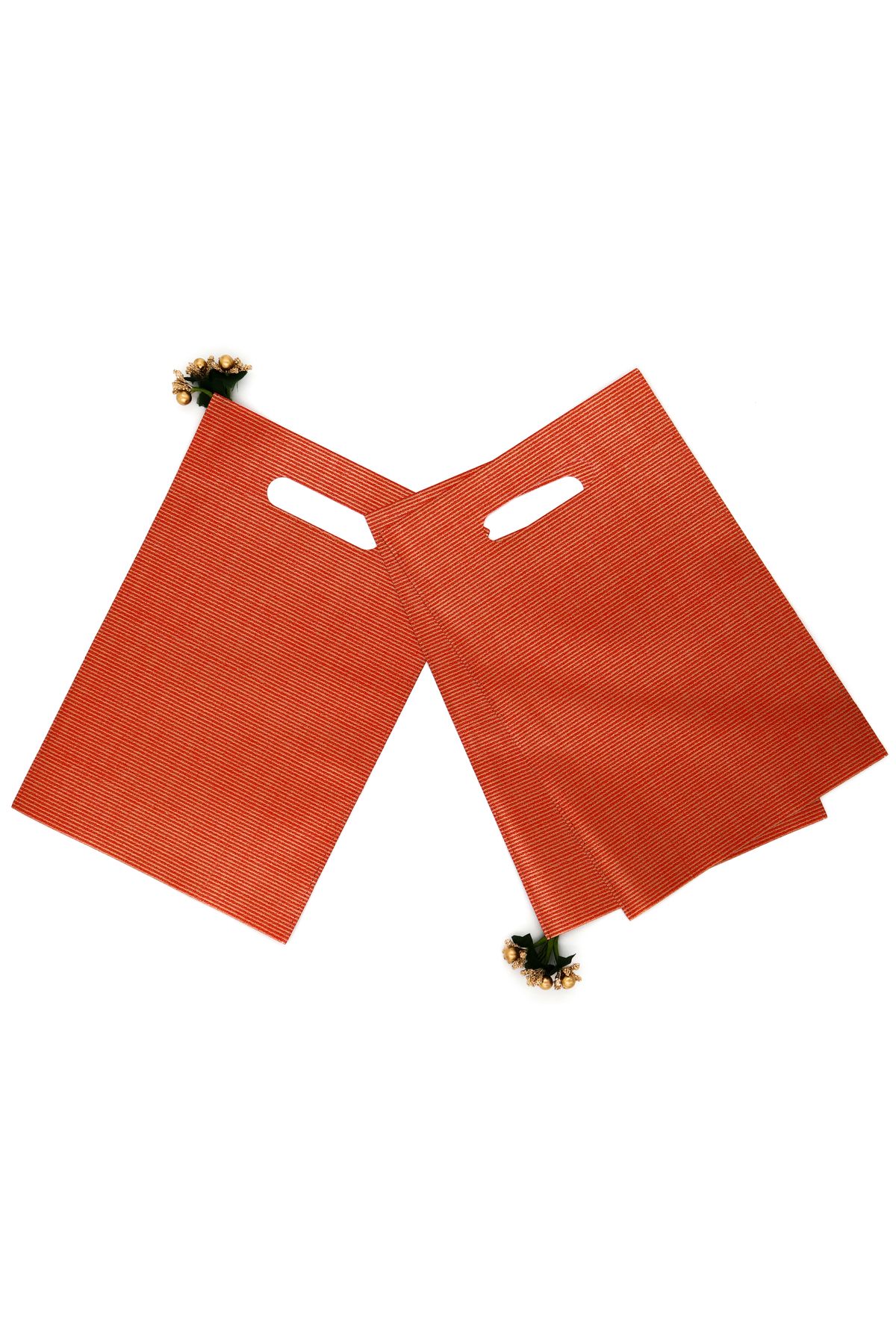 reprodesign 25x35 Cm Geantă Roșie De Lux Pentru Cadou Pentru Mână, Pachet De 10 - One Size