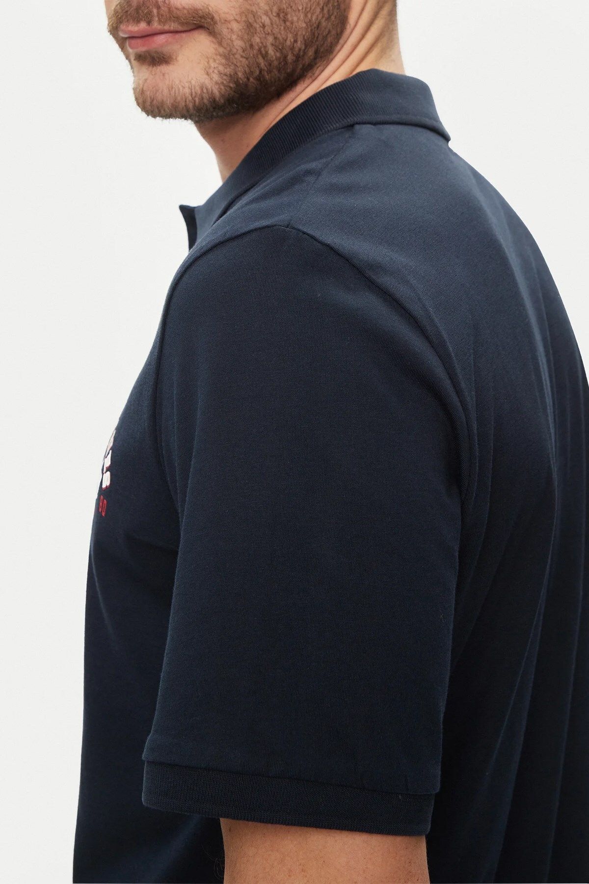تی شرت یقه پولو آبی مردانه POLO YAKA T اورجینال Jack Jones Jack & Jones