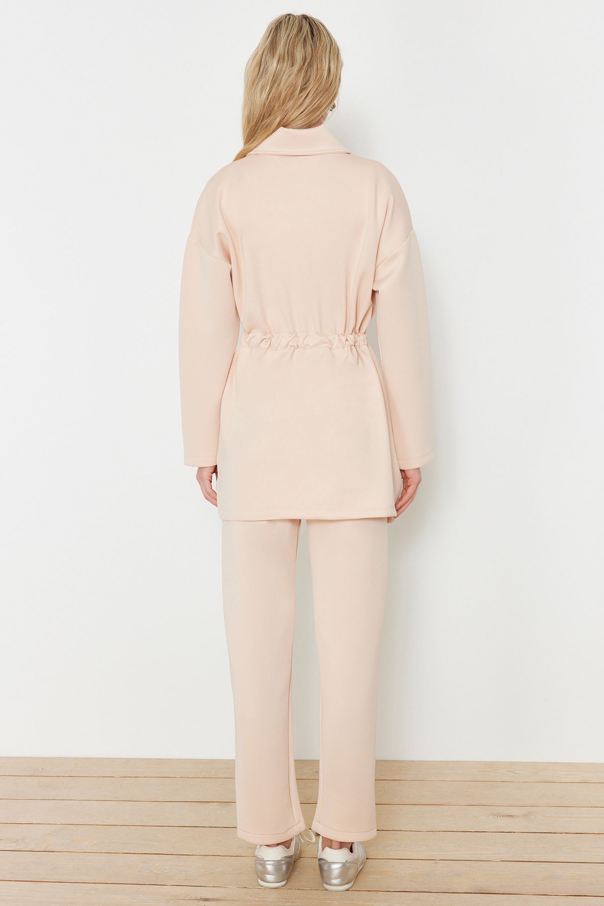 Trendyol Modest-Stone Diver/Scuba Tie Detailliertes Strickoberteil und -unterteil-Set TCTAW24EN00017 6