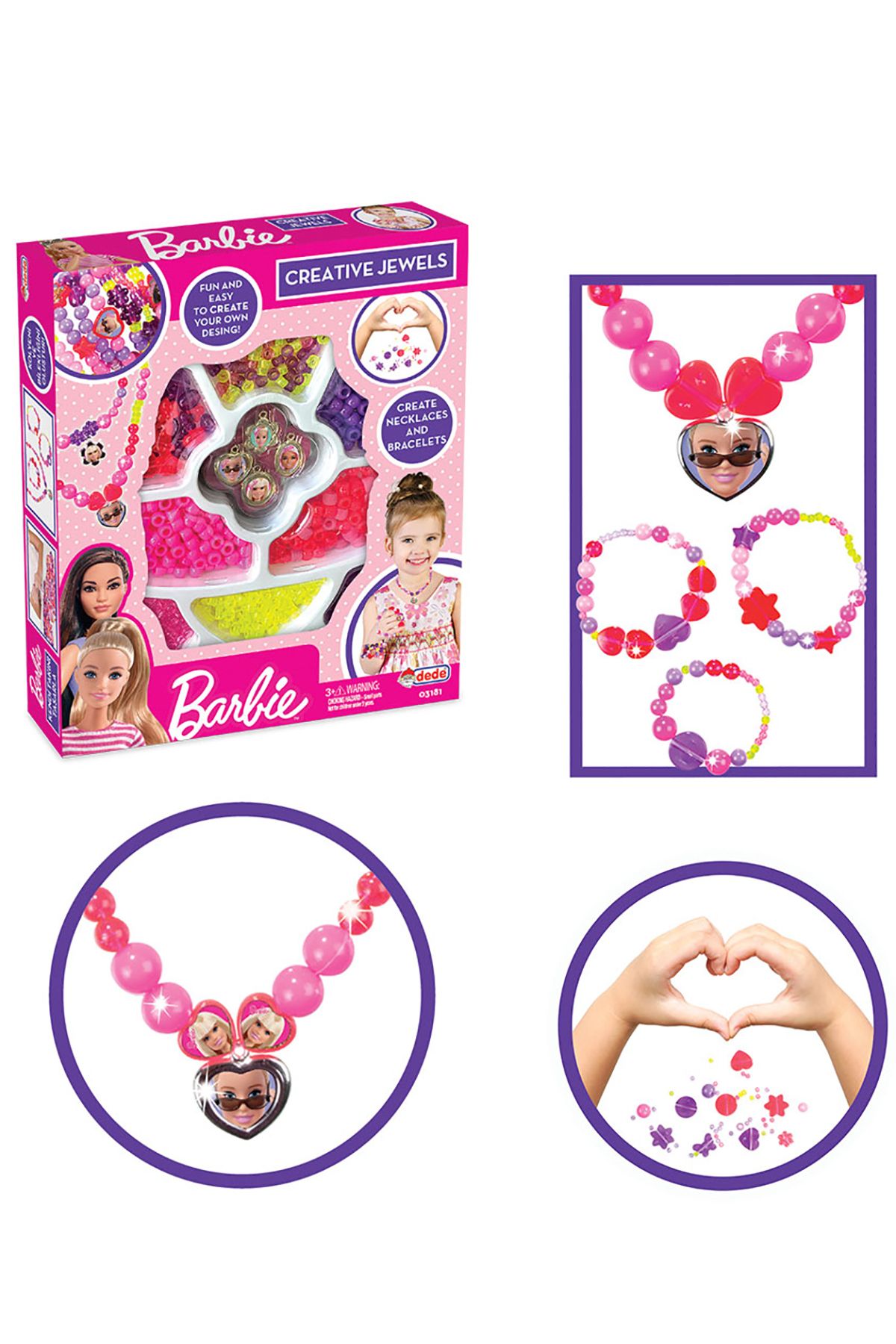 Barbie Dede Oyuncak Barbıe Takı Seti Tekli Kutu Oyuncak Setleri Karışık Renkli G5352318124N1
