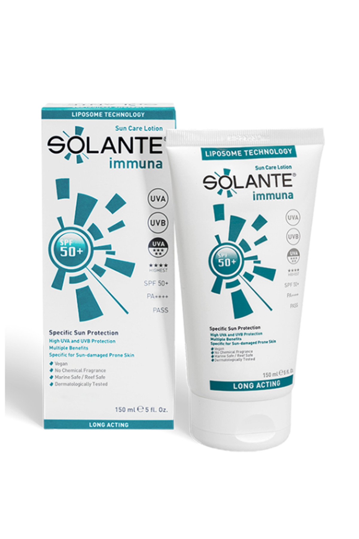 SUN PROTECTIVE LOTION SPF 50+ FOR SKIN NEAR IMMUNE SKIN DAMAGE