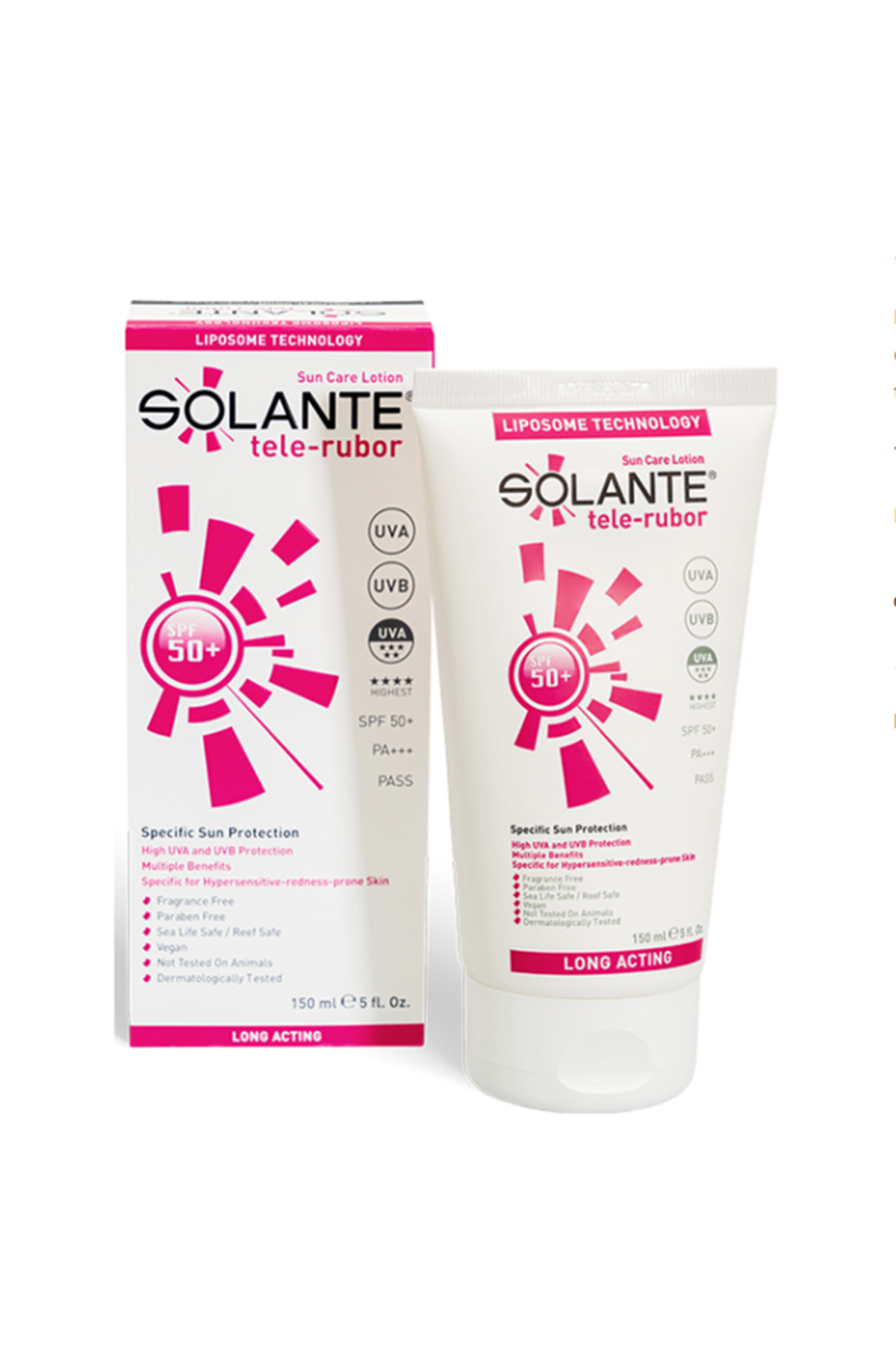 TELE-RUBOR SPECIAL SUN PROTECTIVE LOTION FOR SENSITIVE AND RED PRONE SKIN SPF 50+