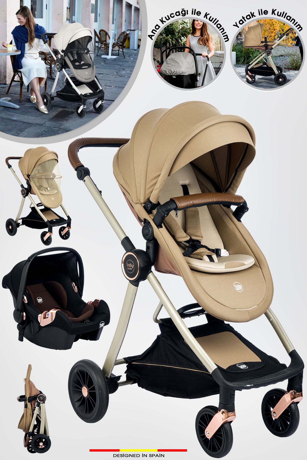 Baby Home 1012 Eos Travel System Детская коляска 985 Rider Elite