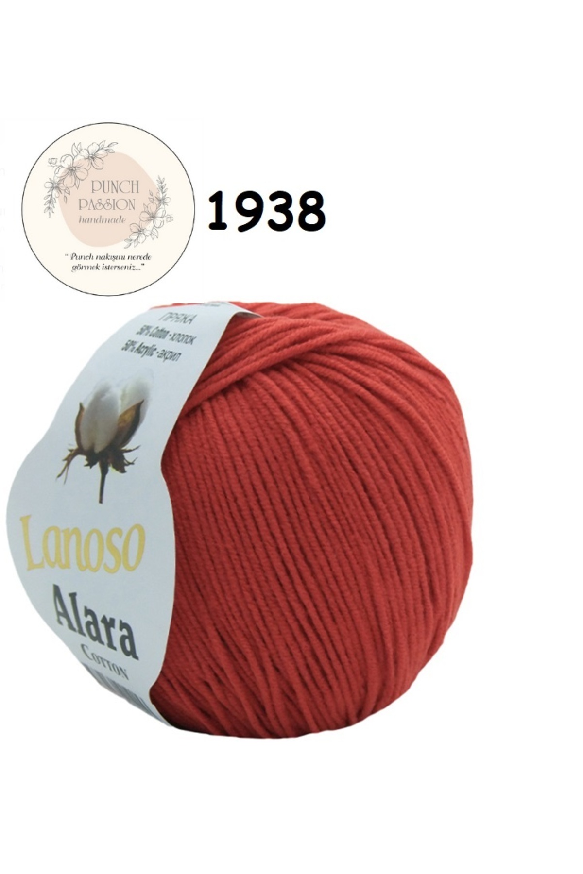 Lanoso Alara Punch & Amigurami Rope (50GR) - Color: 1938