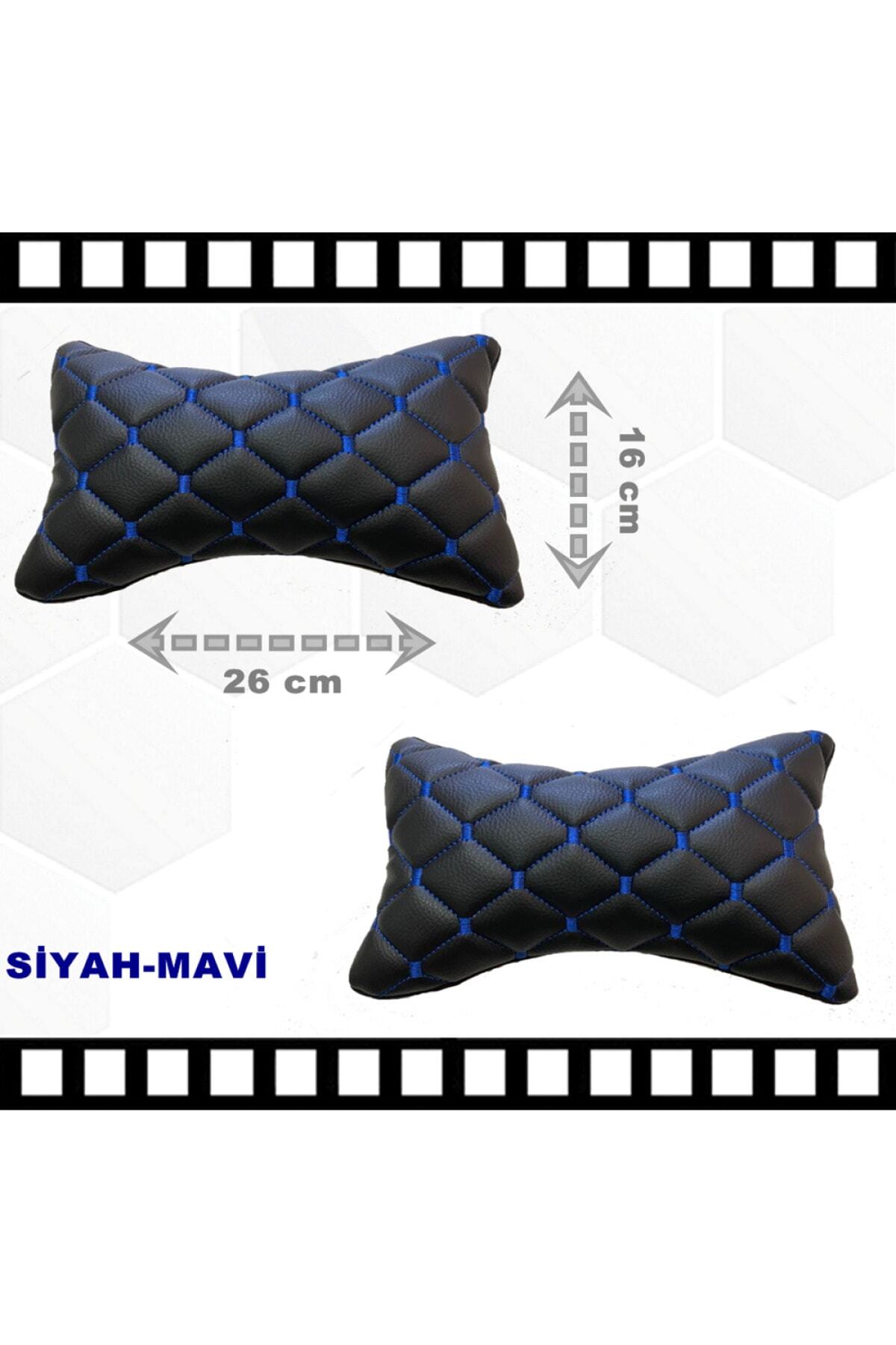 caraks Fiat Doblo 1 2000-2010 Arası Oto Koltuk Boyunluk Suni Deri Ve Jarse 2 Adet