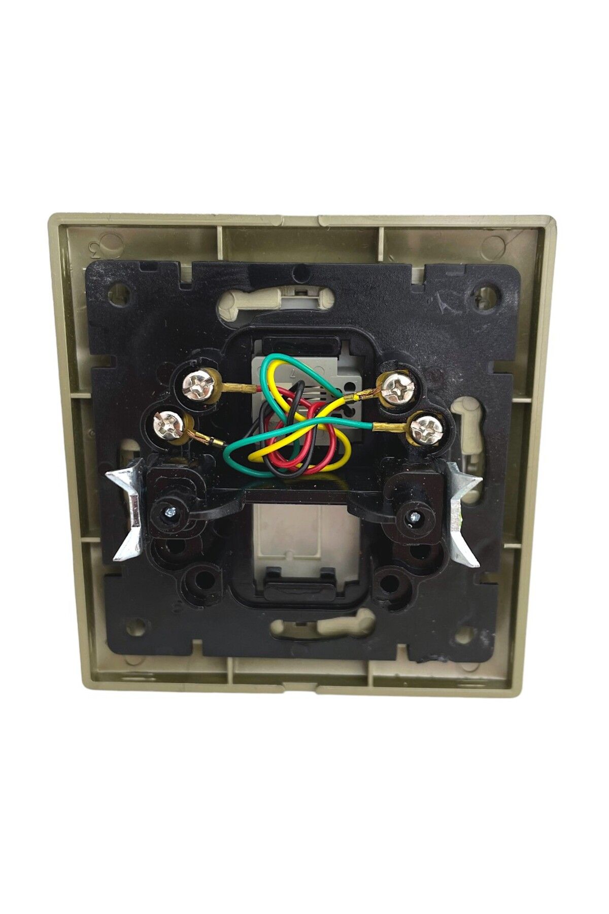 Tek-İş-Flush Mount Numeris RJ11 Telephone Socket metallic titanium 2