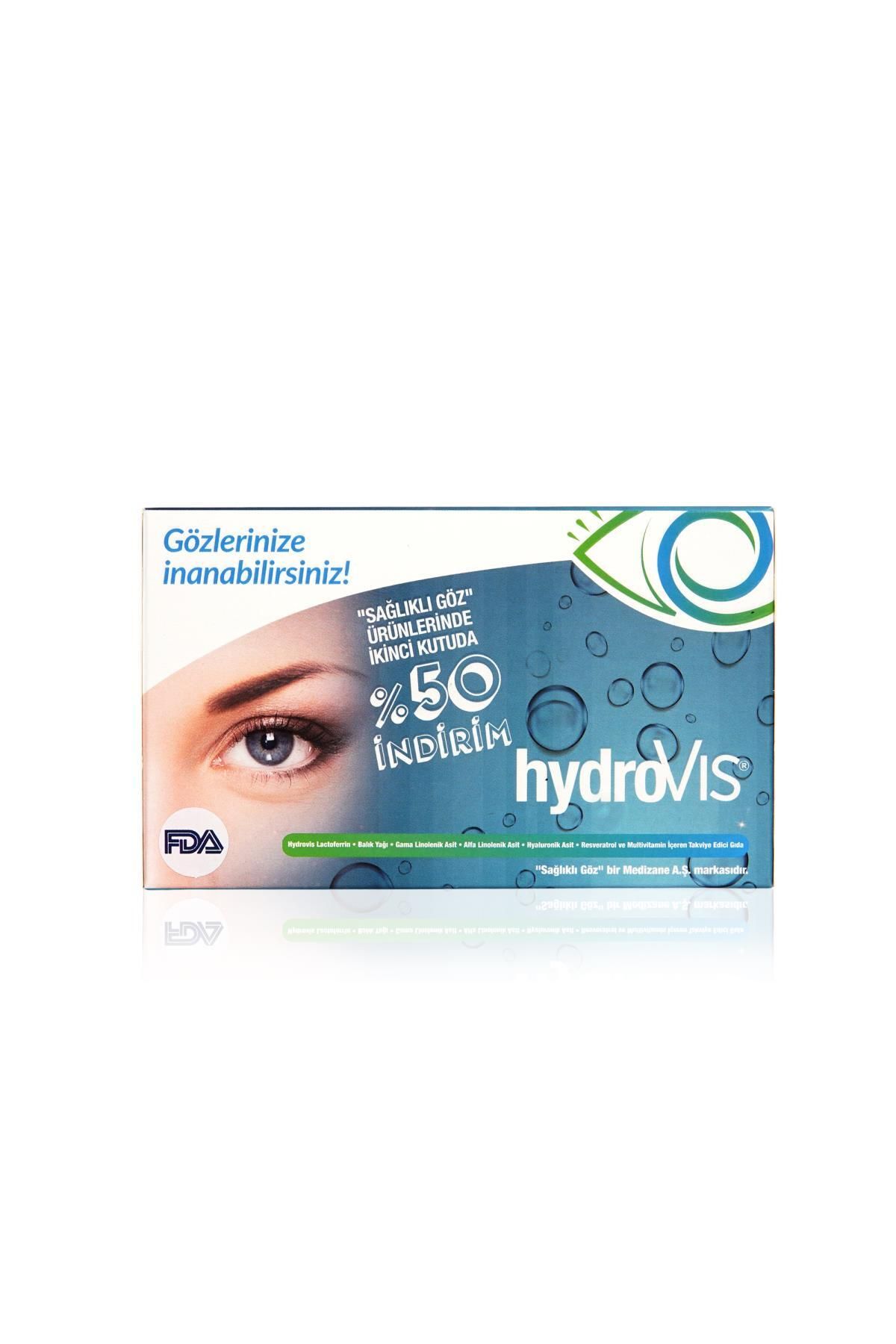 Healthy Eye Medizane Healthy Eye HydroVIS Пищевая добавка - 2x30 капсул со скидкой 50% на вторую HYD023027